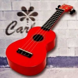 Carlos CRU50-RD Kırmızı Soprano Ukulele - Thumbnail