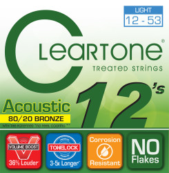 Cleartone - Cleartone 7612 Light Akustik Gitar Teli (12-53)