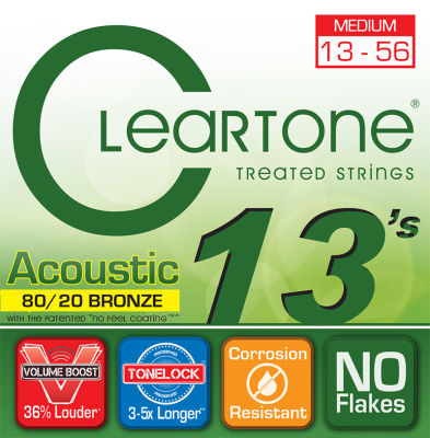 Cleartone 7613 Medium Akustik Gitar Teli (13-56)