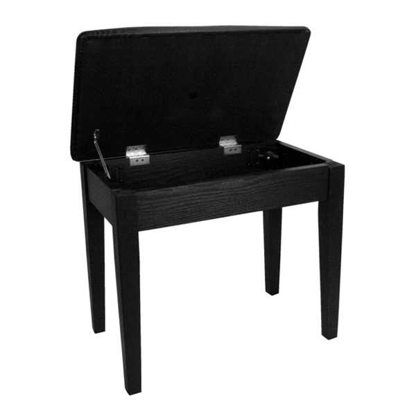 CNG PB-106BK Siyah Deri Kaplama Piyano Taburesi (Sandıklı)