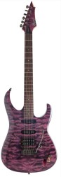 Cort AERO-11 Trans Dark Purple Elektro Gitar - Thumbnail