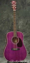 Cort - Cort EARTH70 TP Trans Purple Akustik Gitar