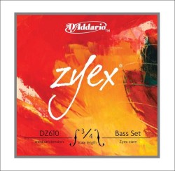 DAddario - D´Addario DZ610 3/4 Zyex Medium Tension Bas Strings Set