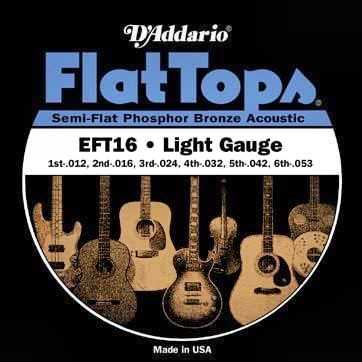 D´Addario EFT16 Akustik Gitar Teli (12-53)