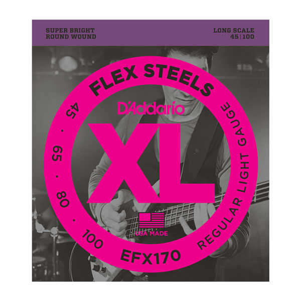 D'addario EFX170 Flex Steels Bas Gitar Teli (45-100)
