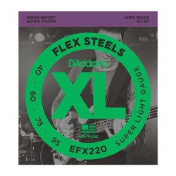 DAddario - D´addario EFX220 Flex Steels Bas Gitar Teli (40-95)