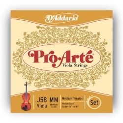 D´Addario J58 Pro Arte Medium Viola Teli - Thumbnail