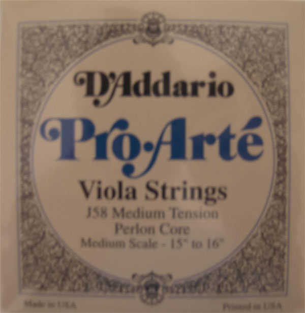 D´Addario J58 Pro Arte Medium Viola Teli