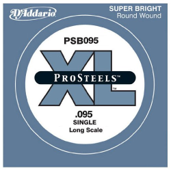 DAddario - D´Addario PSB095 Single ProSteels Tek Bas Gitar Teli (095-Mi)