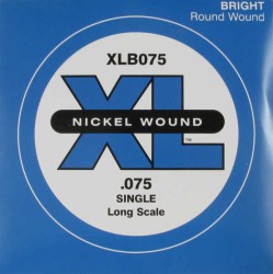 DAddario - D´Addario XLB075 Single Nickel Wound Tek Bas Gitar Teli (075-La)