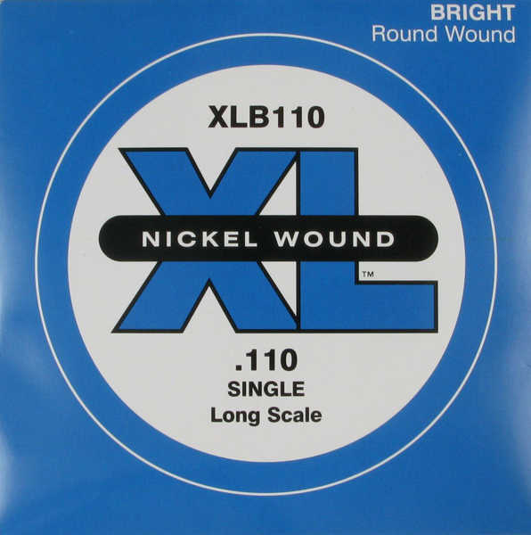 D'Addario XLB110 Single Nickel Wound Tek Bas Gitar Teli (110-Mi)