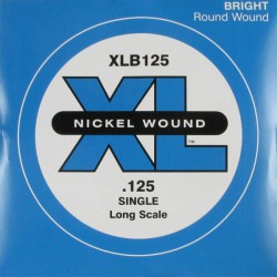 DAddario - D´Addario XLB125 Single Nickel Wound Tek Bas Gitar Teli (125-Si)