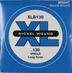 DAddario - D'Addario XLB130 Single Nickel Wound Tek Bas Gitar Teli (130-Si)