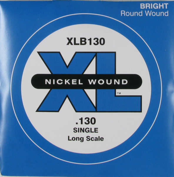 D'Addario XLB130 Single Nickel Wound Tek Bas Gitar Teli (130-Si)