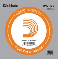 DAddario - D´Addario BW022 Tek Akustik Gitar Teli (022)