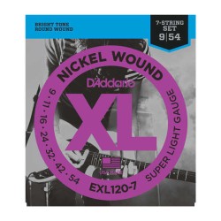 DAddario - D´addario EXL120-7 Yedi Telli Elektro Gitar Teli (09-54)