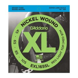 DAddario - D´Addario EXL165SL Super Long Bas Gitar Teli (45-105)