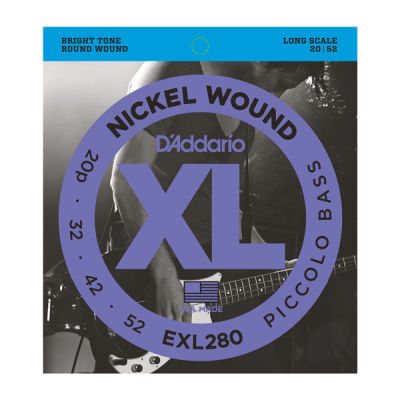 D´Addario EXL280 Nickel Wound Piccolo Bass Teli (20-52)
