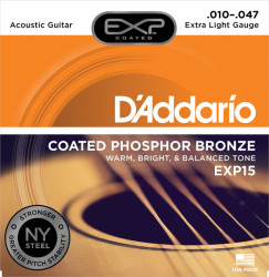 DAddario - D´Addario EXP15 Akustik Gitar Teli (010-47)