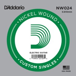 DAddario - D´Addario NW024 Tek Elektro Gitar Teli (024)