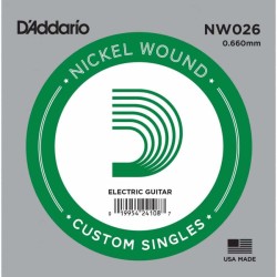 DAddario - D´Addario NW026 Tek Elektro Gitar Teli (026)
