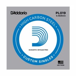 DAddario - D´Addario PL019 Tek Elektro & Akustik Gitar Teli (019)