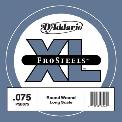 DAddario - D'Addario PSB075 Single ProSteels Tek Bas Gitar Teli (075-La)