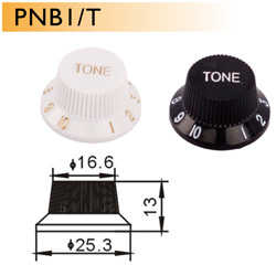 Dr. Parts PNB1/T Beyaz Plastik Ton Düğmesi