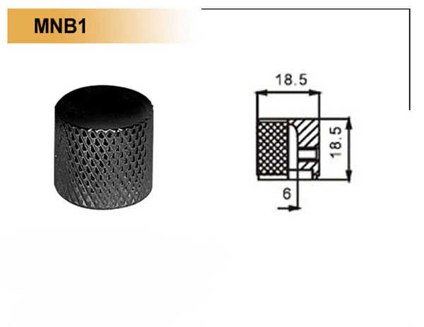 Dr.Parts MNB1-BK Siyah Potans Düğmesi