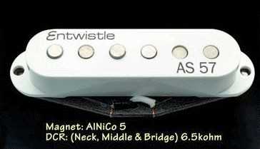Entwistle AS57-B Single Elektro Gitar Köprü Manyetiği