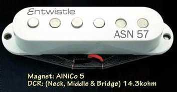 Entwistle ASN57-B Single Elektro Gitar Köprü Manyetiği