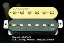 Artec Entwistle - Entwistle HV58-ZB-N Humbucker Elektro Gitar Sap Manyetiği