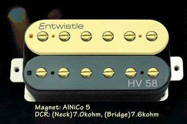 Entwistle HV58-ZB-N Humbucker Elektro Gitar Sap Manyetiği