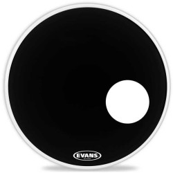 Evans - Evans BD20RB Resonant Black Kros Ön Derisi (20 Inch)
