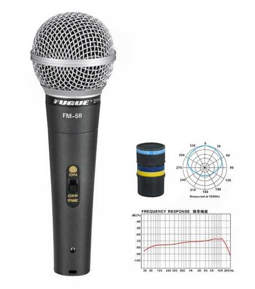 Fugue FM-58 Mikrofon + Kablo