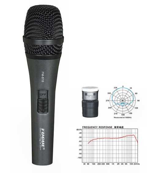 Fugue FM-818 Dinamik Mikrofon + Kablo