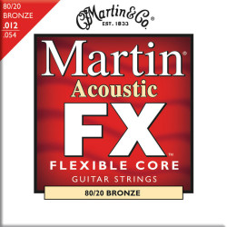 Martin&Co. - Martin MFX640 80/20 Bronze Akustik Gitar Teli (012-54)