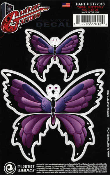 Planet Waves GT77018 Tribal Butterfly Sticker