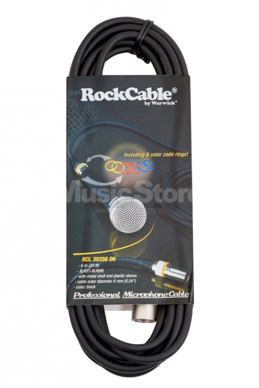 ROCKCABLE RCL 30356 XLR Mikrofon Kablosu (6mt)