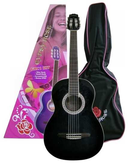 Valencia GRC1KC BK Gipsy Rose Siyah Klasik Gitar Seti