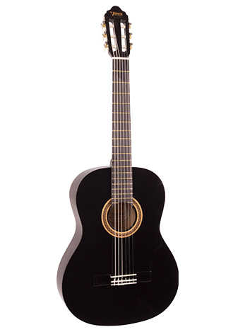 Valencia VC104TBK 4/4 Siyah Klasik Gitar