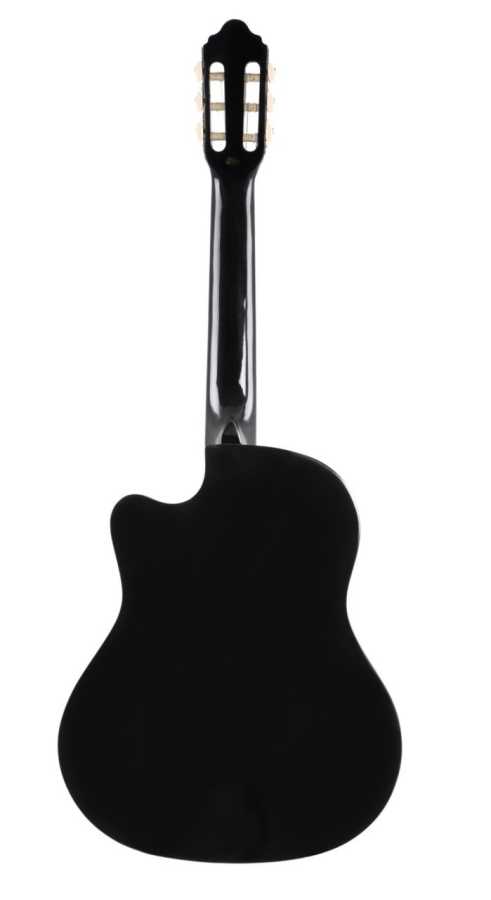 Valencia VC104TCBK 4/4 Siyah Kesik Kasa Klasik Gitar